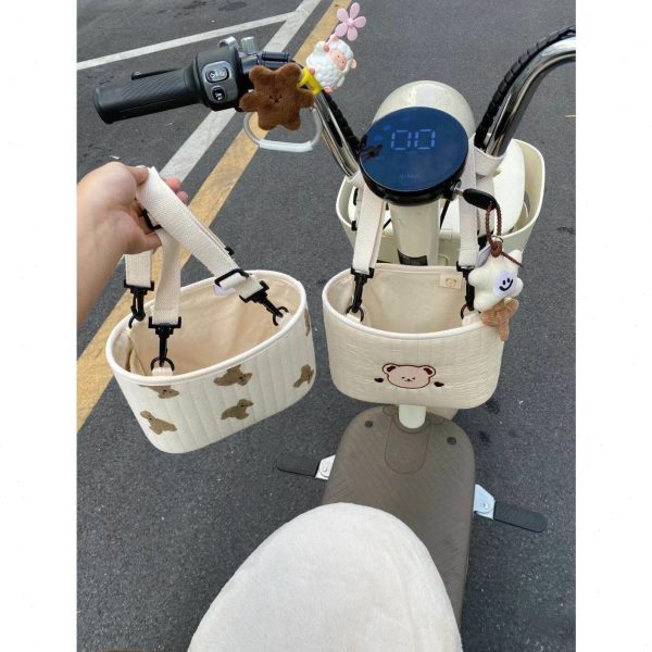 电动车挂包雅迪爱玛电瓶车前置防水收纳袋自行车挂兜便携储物包