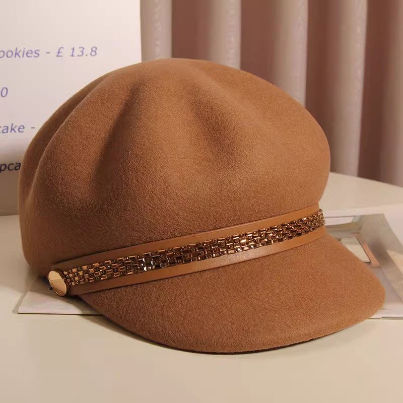帽子女秋冬羊毛八角帽时尚保暖毛呢鸭舌帽英伦百搭贝雷帽气质休闲,服饰配件/皮带/帽子/围巾,帽子,淘宝优惠券,粉丝福利购,淘宝优惠卷