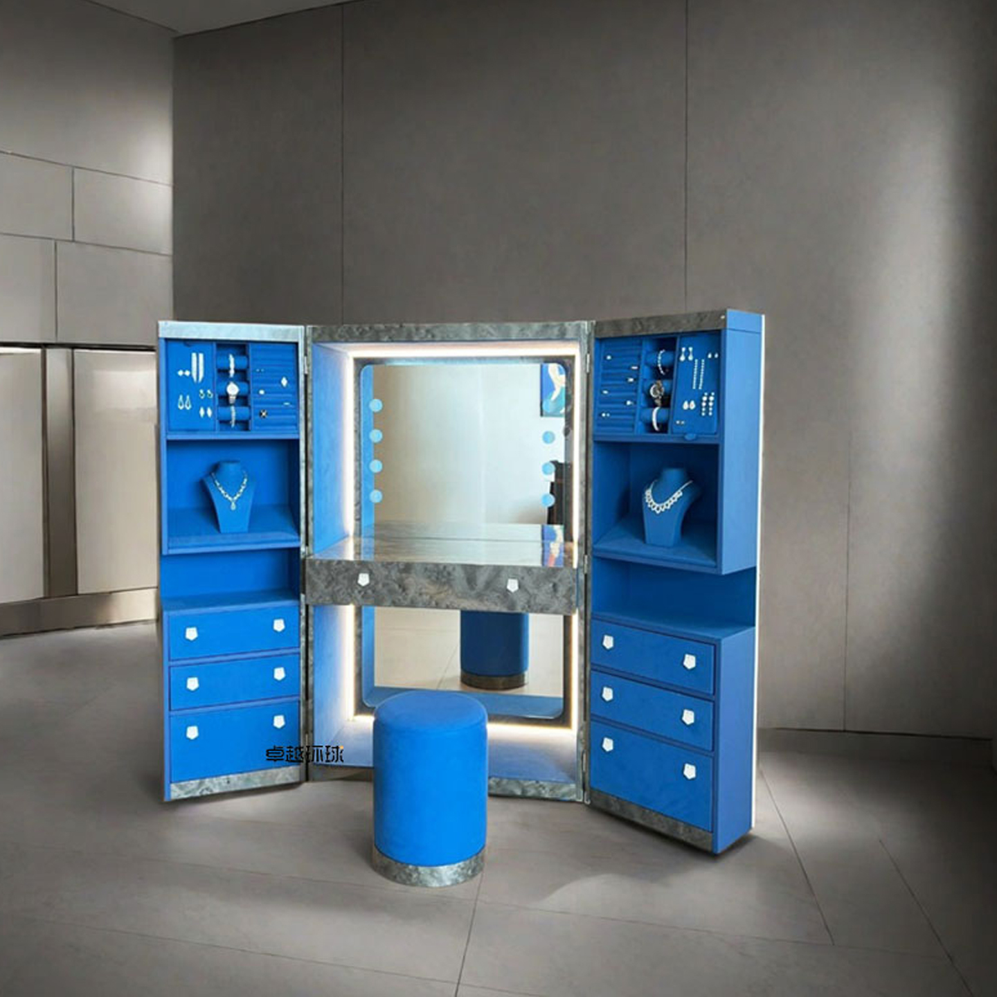 ZYCY首饰柜轻奢实木高端设计师款