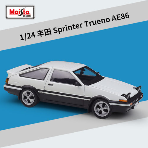 美驰图 1:24   丰田 Sprinter Trueno AE86 仿真合金汽车成品模型