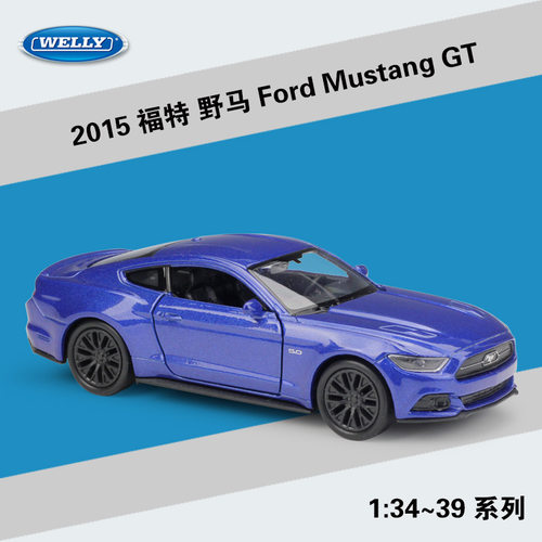 WELLY威利1：36福特野马2015 Ford Mustang GT仿真合金汽车模型