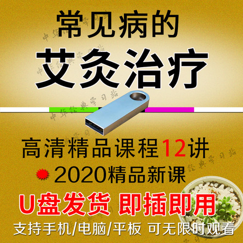 U盘零基础学习艾灸操作手法艾灸入门视频艾灸方法自学艾灸教学