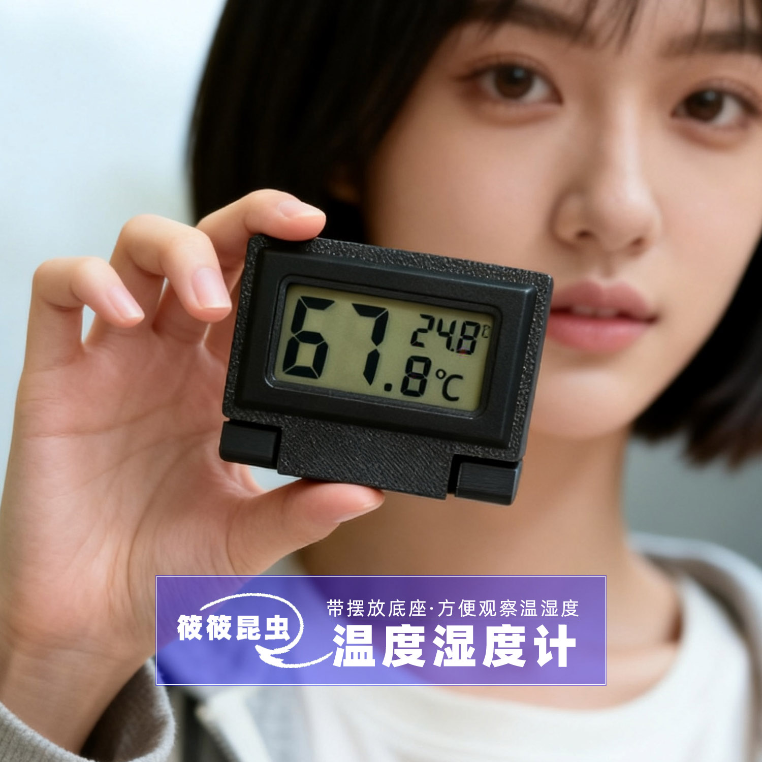 筱筱昆虫馆爬宠电子数显温湿度计