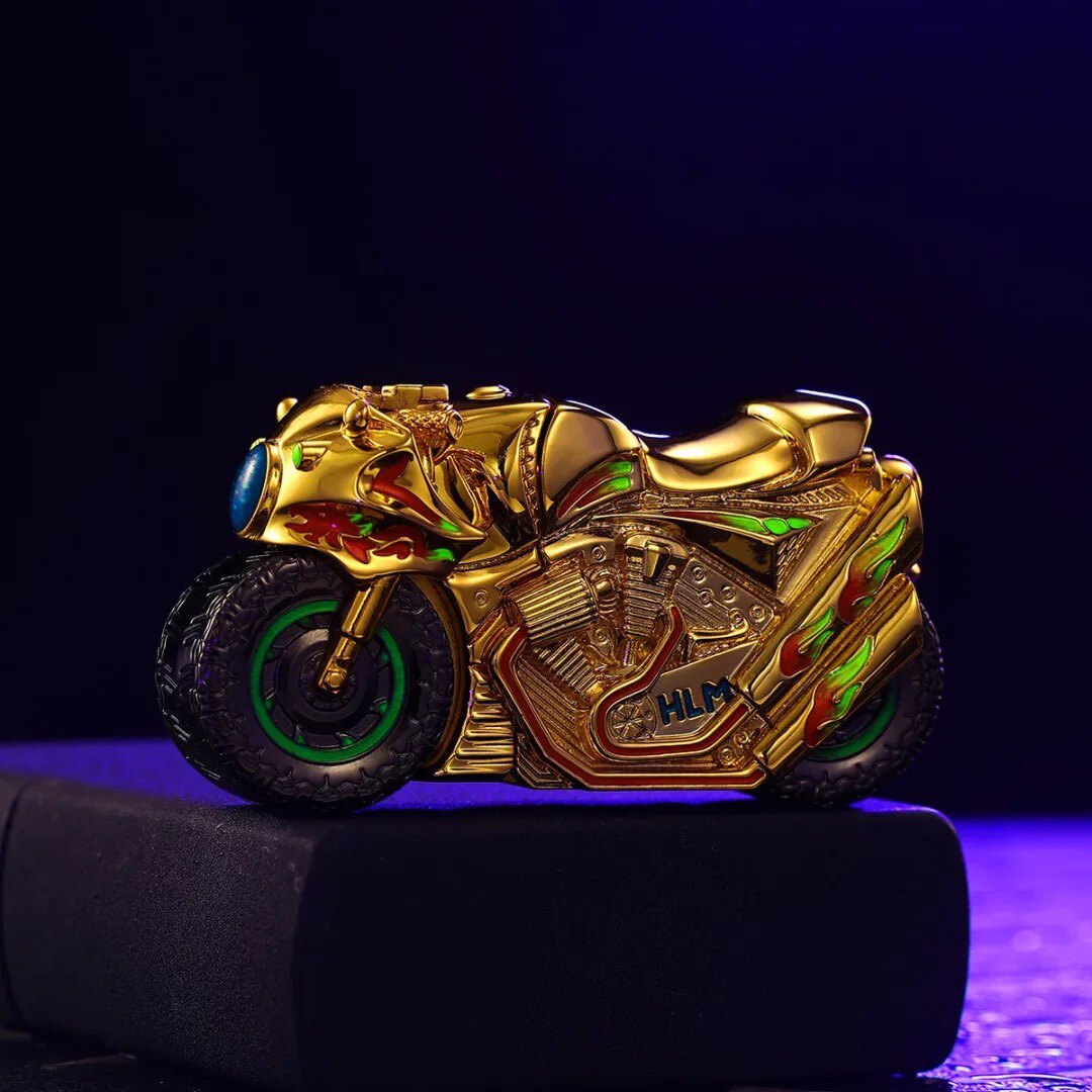 Zippo之宝正版diy打火机夜光窄机重甲摩托车礼盒装煤油男士礼物