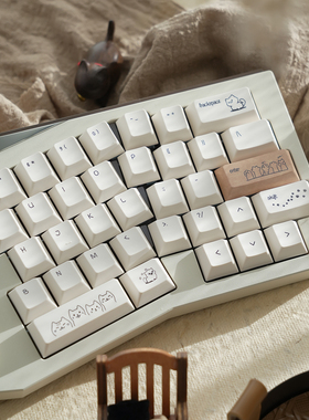 BeeFun 沙丘猫机械键盘键帽大全套小字体PBT热升华原厂/MOA高度