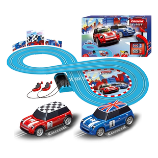 卡雷拉Carrera轨道赛车迷你库巴玩具男孩儿童益智遥控双人小火车