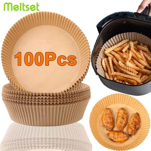 50/100Pcs Air Fryer Disposable Paper Non-Stick Airfryer Baki
