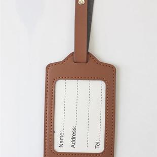 PU Leather Suitcase Luggage Tag Label Bag Pendant Handbag Po