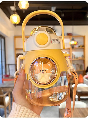 820ML Kids Water Bottle with Straw for Children Girls Schoo1