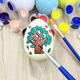 石膏绘画涂鸦手工diy彩绘仿真鸡蛋卡通创意画画彩蛋幼儿童趣玩具