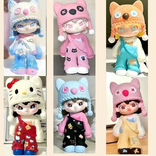 拽姐3d立体石膏娃娃生人勿近diy手工涂鸦猎户女儿绘画玩具10cm高