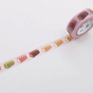分装非整卷mt和纸胶带30cm分装扭蛋中奖款草莓花砖虎皮蛋糕