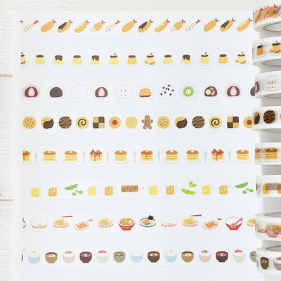 Papier Platz日本和纸胶带食物胶带手帐装饰拼贴100cm胶带分装