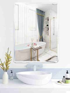 浴室镜子贴墙自粘挂墙化妆卫生间免打孔卫浴洗手间厕所壁挂洗漱台