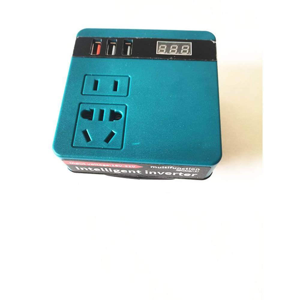 牧田款式通用插口锂电池逆变器21v转变220v家用锂电逆变器充电宝