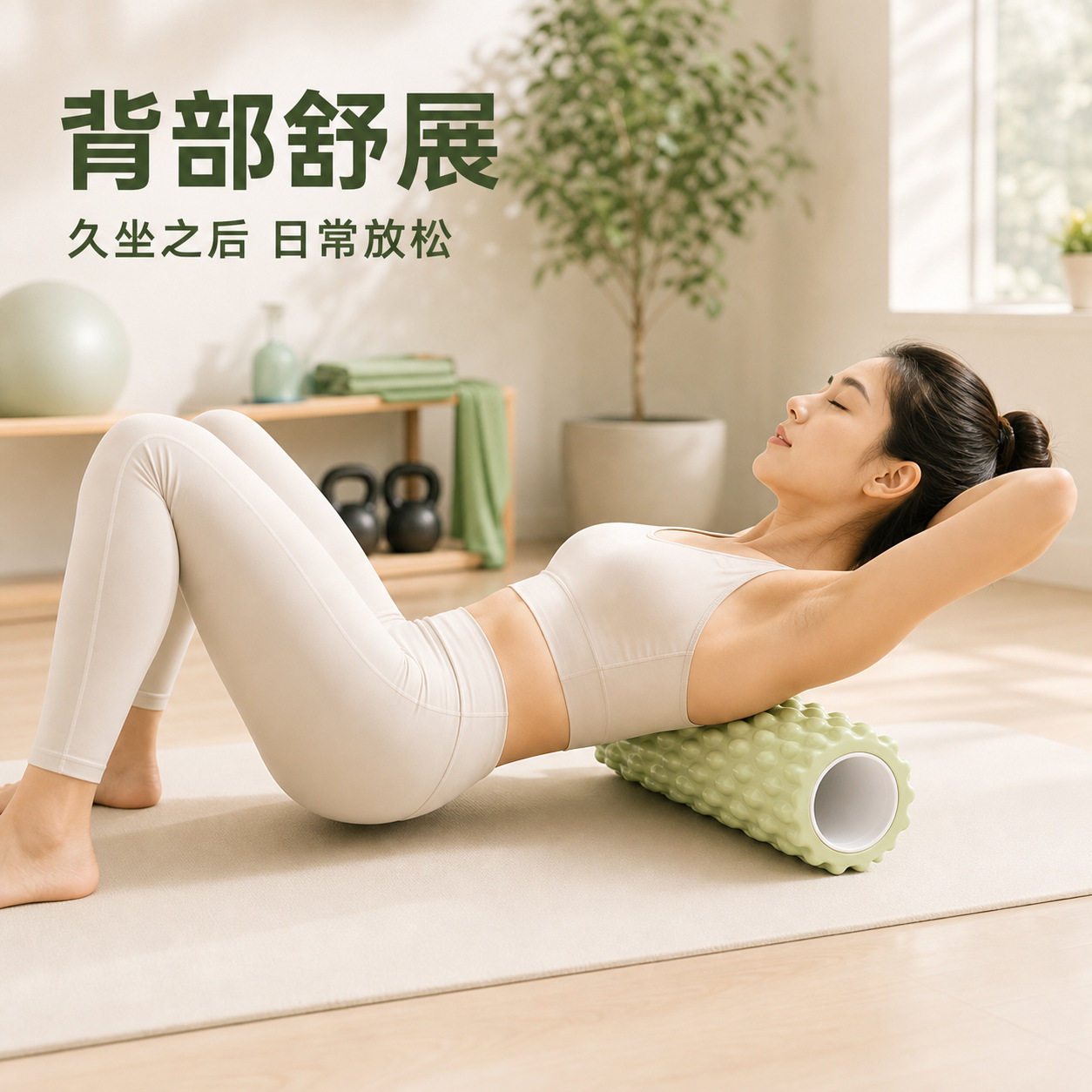 爆款泡沫轴EVA水滴款肌肉放松狼牙按摩棒空心瑜伽柱子按摩滚轴