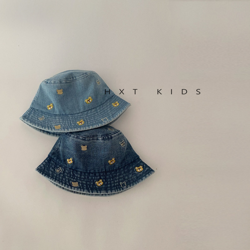 儿童渔夫帽2026年春季新款水洗牛仔小熊刺绣遮阳帽子宝宝防晒帽秋,童装/婴儿装/亲子装,帽子,淘宝优惠券,粉丝福利购,淘宝优惠卷