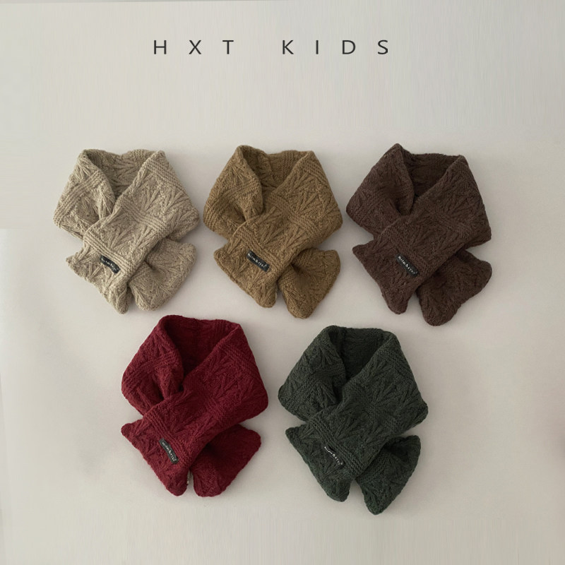 儿童围巾秋冬季洋气纯色小标交叉围脖韩国潮童宝宝出游保暖脖套冬,童装/婴儿装/亲子装,围巾,淘宝优惠券,粉丝福利购,淘宝优惠卷