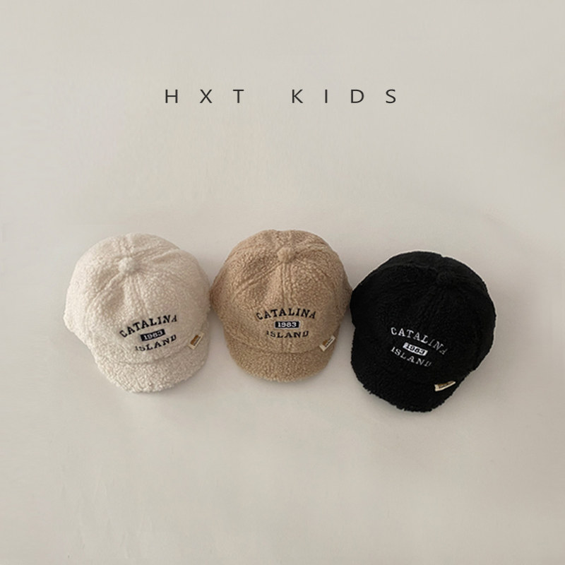 儿童鸭舌帽秋冬季羊羔毛短檐小字母刺绣洋气帽子婴幼儿宝宝棒球帽,童装/婴儿装/亲子装,帽子,淘宝优惠券,粉丝福利购,淘宝优惠卷