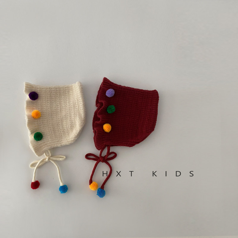 婴儿护耳帽秋冬季洋气小球系带帽子婴幼儿女宝宝冬天保暖针织帽潮,童装/婴儿装/亲子装,帽子,淘宝优惠券,粉丝福利购,淘宝优惠卷