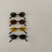 穿搭时尚 儿童太阳镜夏季 出游个性 墨镜潮童宝宝椭圆形小框复古眼镜