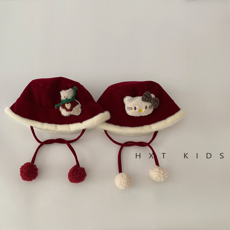 渔夫帽加绒内里保暖洋气