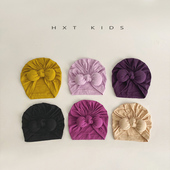 婴儿帽子春夏薄款 护卤门6个月新生儿胎帽男女宝宝可爱囟门印度帽8