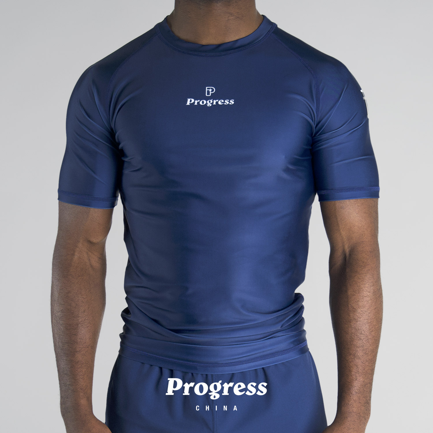 PROGRESS 学院款 深蓝色 防磨衣 巴西柔术NOGI 男女 官方直