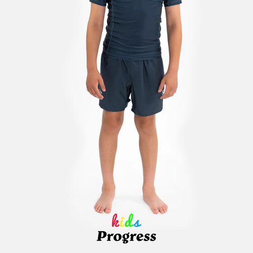 PROGRESS 学院儿童短裤 蓝灰 无道服巴西柔术BJJ官方直营