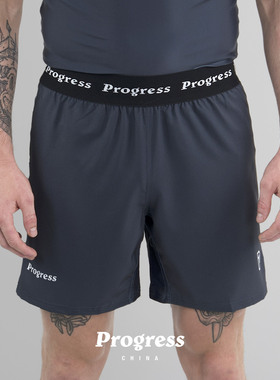 PROGRESS 学院款 深灰 单层短裤 巴西柔术NOGI 男女 官方直营