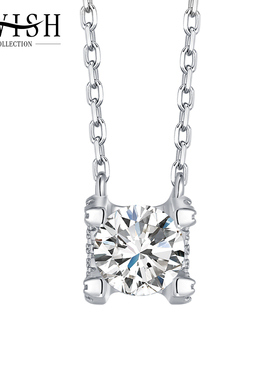 AWISH字母C造型镶嵌项链S925银项链吊坠