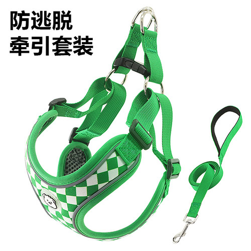 狗狗胸背带背心式防爆冲狗牵引绳