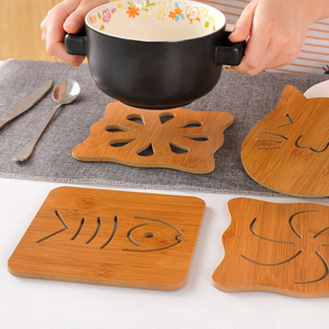 隔热垫木质卡通隔热垫餐桌垫防滑锅垫创意垫子茶杯垫碗垫杯垫餐垫,餐饮具,餐垫,淘宝优惠券,粉丝福利购,淘宝优惠卷