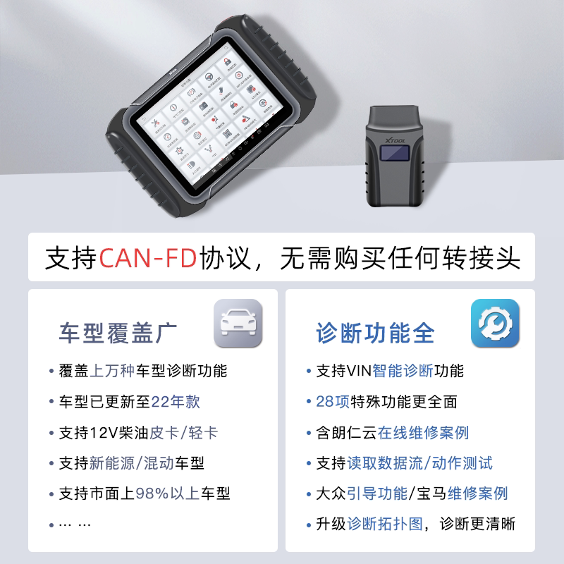 朗仁ps80pro汽车诊断仪obd汽车检测仪修车电脑诊断仪全系统检测仪