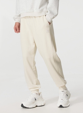 MLB男裤女裤新款运动裤户外休闲裤潮流束腿卫裤针织长裤3APTB0154