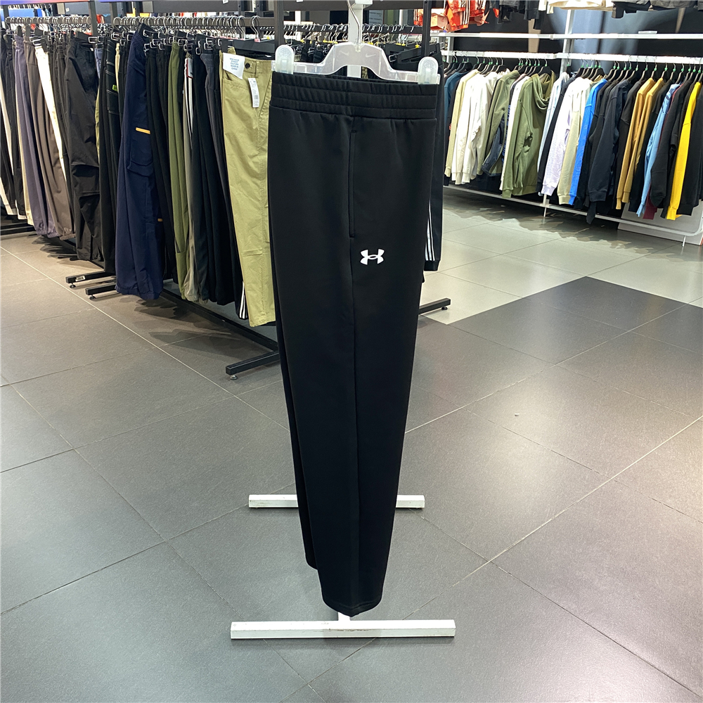 UnderArmour纯色加绒直筒长裤
