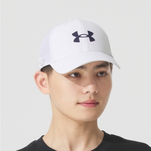 UnderArmour安德玛男士夏季速干白色帽子均码可调节1389886