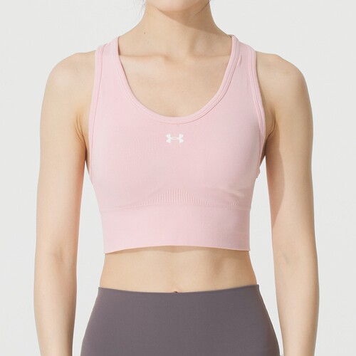 安德玛UnderArmour正品女士粉色内衣背心1384419-647