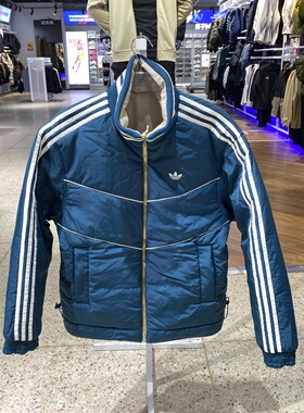adidas阿迪达斯三叶草春季男子CNY运动休闲双面棉服外套KT0640