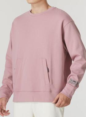 安德玛UA Summit男女秋冬针织圆领训练运动休闲套头卫衣1377172