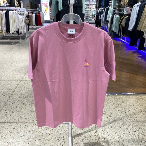 MLB男女凉感手绘背标短袖T恤