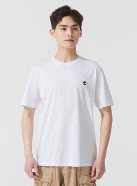 Timberland添柏岚男装T恤新款户外白色透气宽松短袖A6DKU100