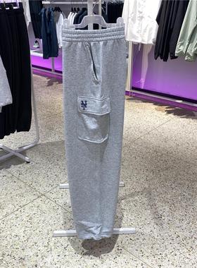 MLB男女情侣休闲工装裤简约大口袋宽松长裤24秋季新款3APTB0944