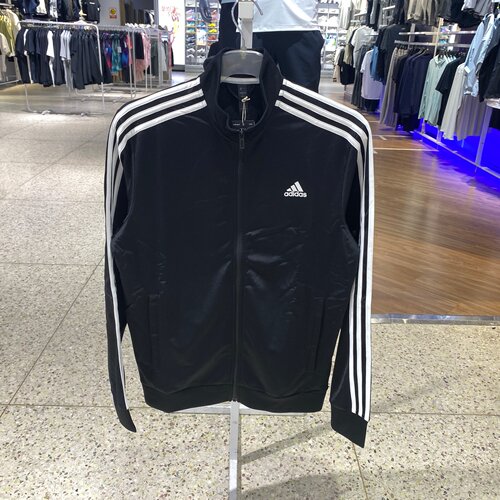 阿迪达斯男三条杠立领拉链夹克