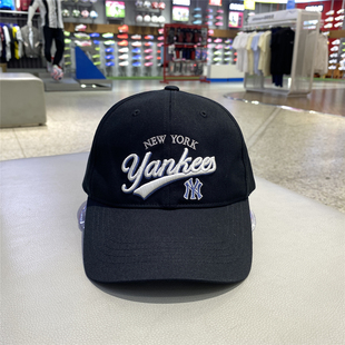 MLB儿童鸭舌帽NY黑色运动帽2025秋季新款男女帽子棒球帽7ACPV125N
