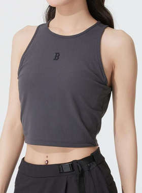 25新款MLB女款背心NY防晒凉感工字无袖运动T恤3FTKB0253