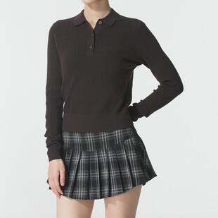 UA安德玛25新款女子高尔夫训练运动针织套头衫打底POLO衫 6005630