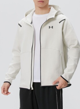 安德玛UnderArmour正品拉链外套26年新款运动服防风连帽1379806