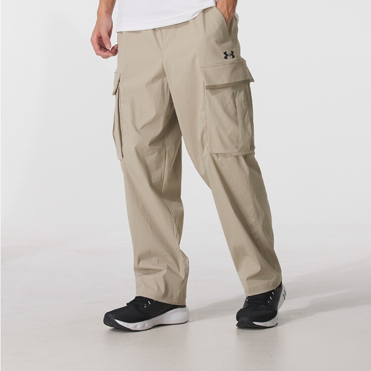 安德玛UnderArmour专柜正品25年秋季新款直筒宽松裤子6003862-001