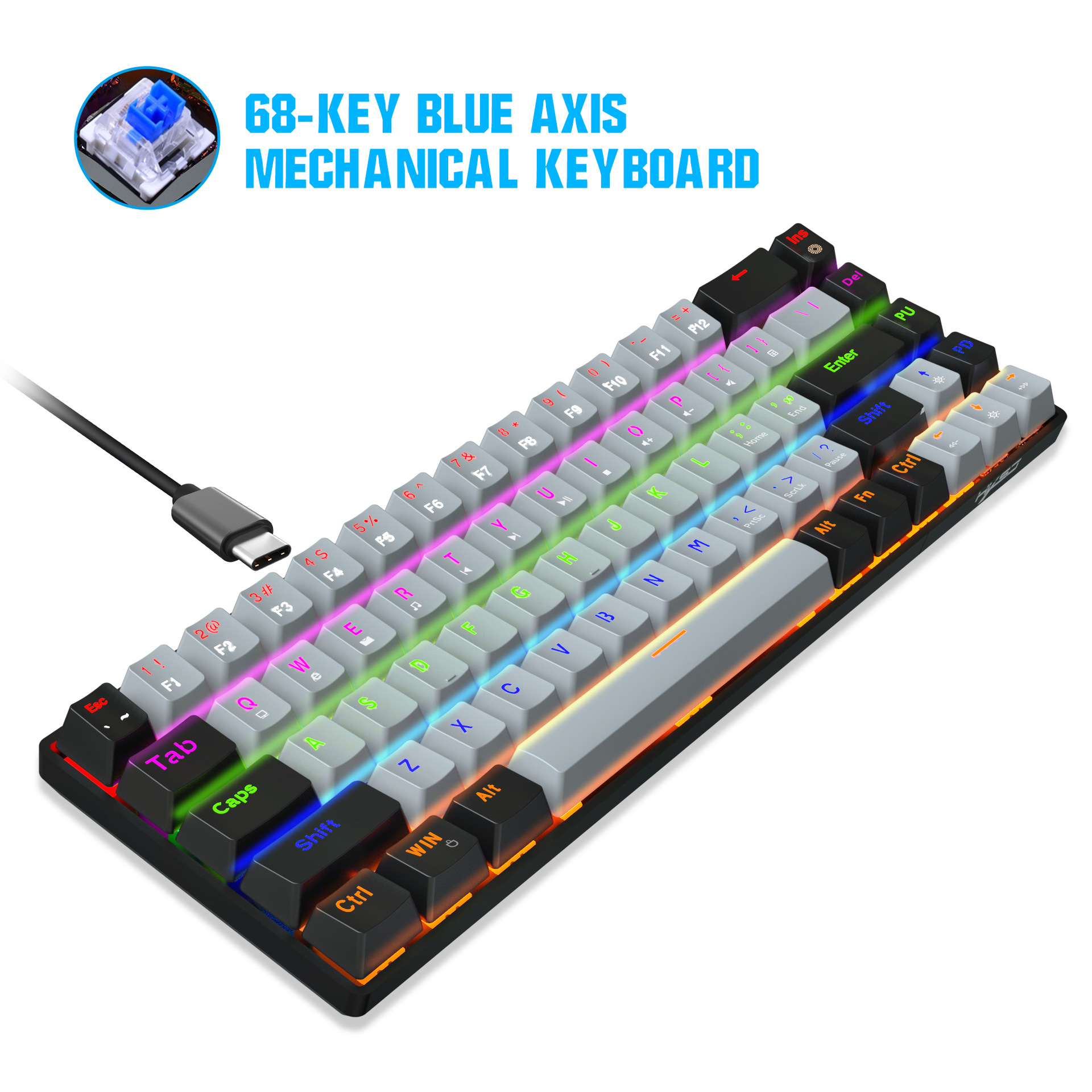 68KeysMechanicalKeyboard